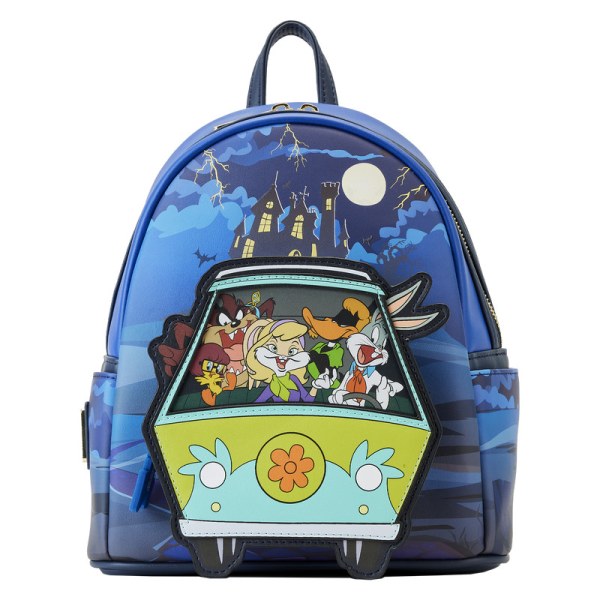 WARNER BROS 100E VERJAARDAG LOONEY TUNES & SCOOBY MASHUP MINI RUGZAK - WARNER BROS LOUNGEFLY