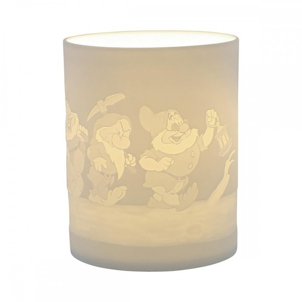 Lithophane diamant schittert Sneeuwwitje en de 7 dwergen - DISNEY SHOWCASE