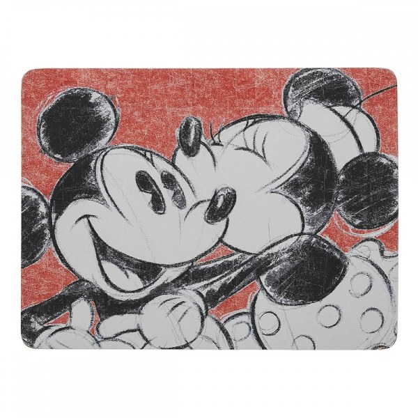 Set van 4 placemats van Mickey en Minnie Muis - DISNEY ENCHANTING