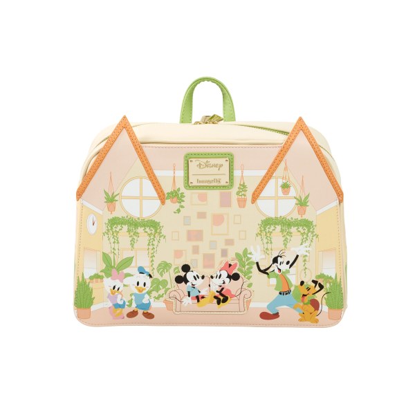MINI RUGZAK MICKEY & ZIJN VRIENDEN HUIS VEGETAL - DISNEY LOUNGEFLY