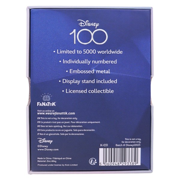 DISNEY 100E VERJAARDAG BAAR - BEPERKTE UITGAVE
