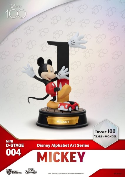 PAKKET VAN 6 DISNEY ALFABETBEELDJES - 100 YEARS OF WONDER DISNEY MINI EGG ATTACK