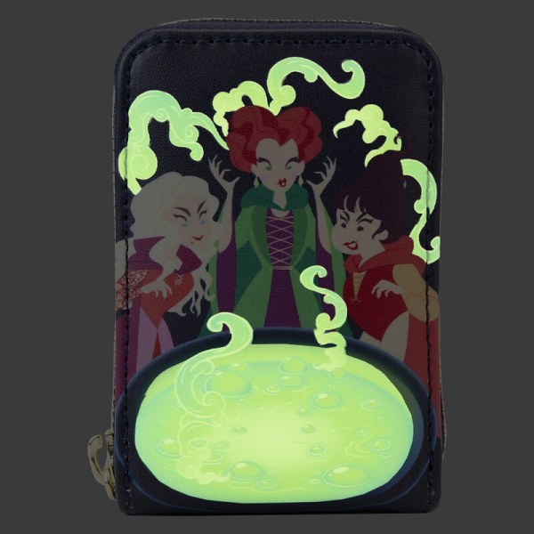 ACCORDEON PORTEFEUILLE HOCUS POCUS ZUSTERS SANDERSON CAULDRON GLOW - DISNEY LOUNGEFLY