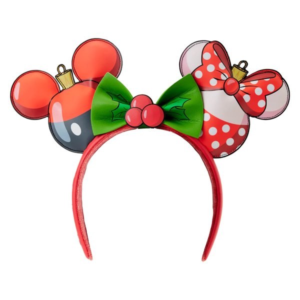 MICKEY MINNIE KERSTMIS ORNAMENT HAARBAND - DISNEY LOUNGEFLY