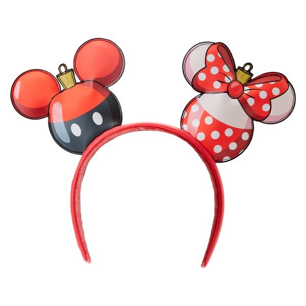 MICKEY MINNIE KERSTMIS ORNAMENT HAARBAND - DISNEY LOUNGEFLY